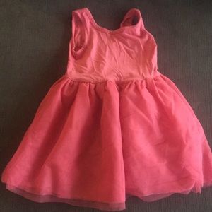 A pink dress.